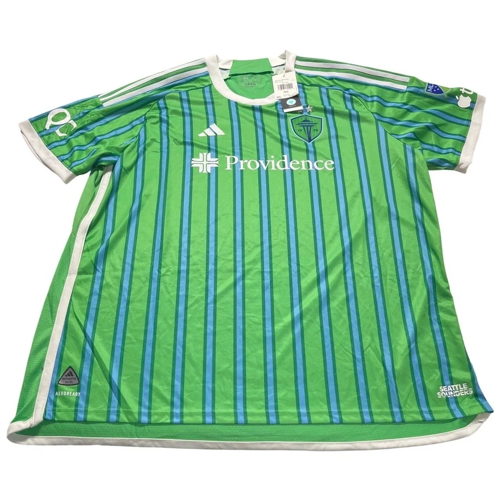Adidas Seattle Sounders FC‎ 2024 25 Authentic Home Jersey Mens 3XL Green HZ6188